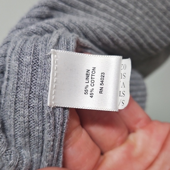 Banana Republic Cardigan Gray Zip-Up Grandpa Layering Size Medium - Picture 5 of 7